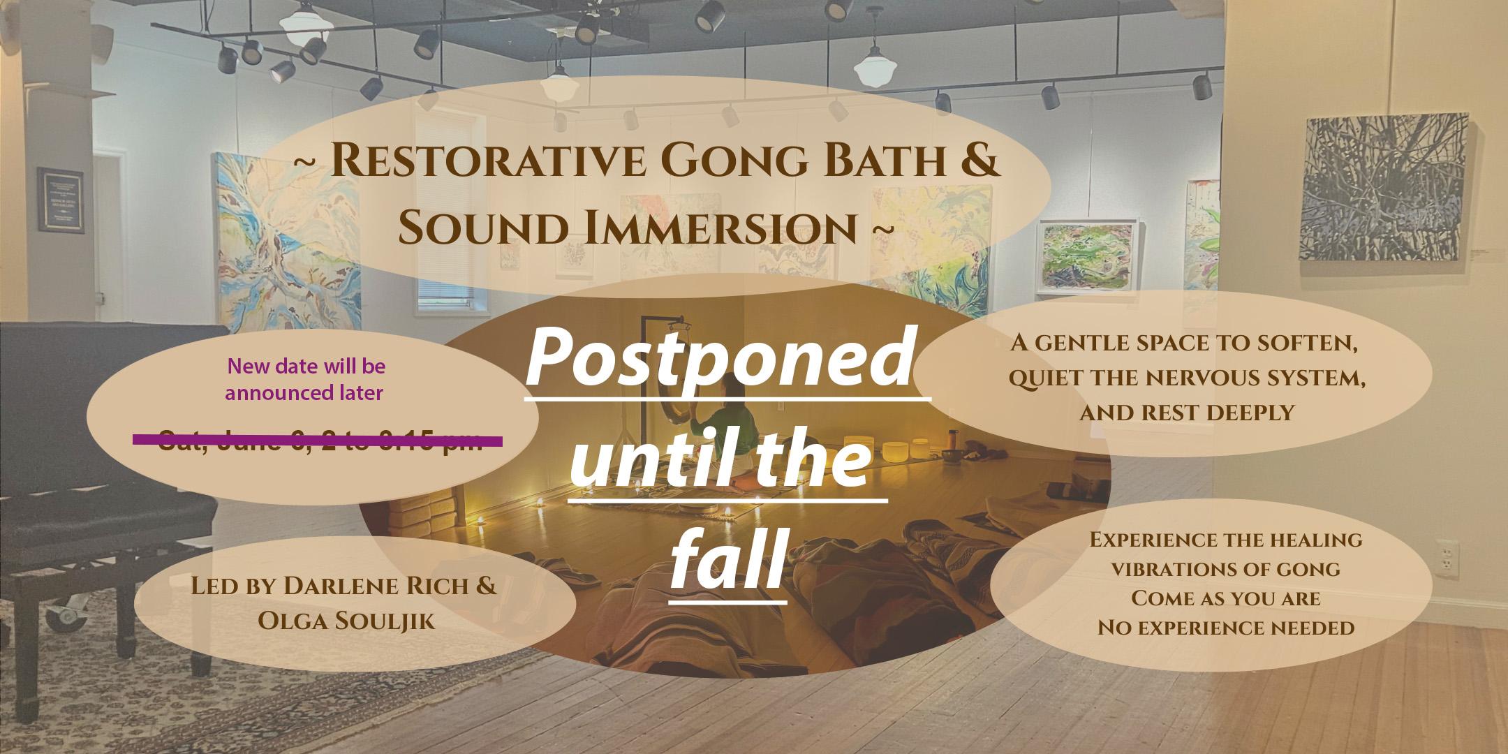 Sound Bath postponed