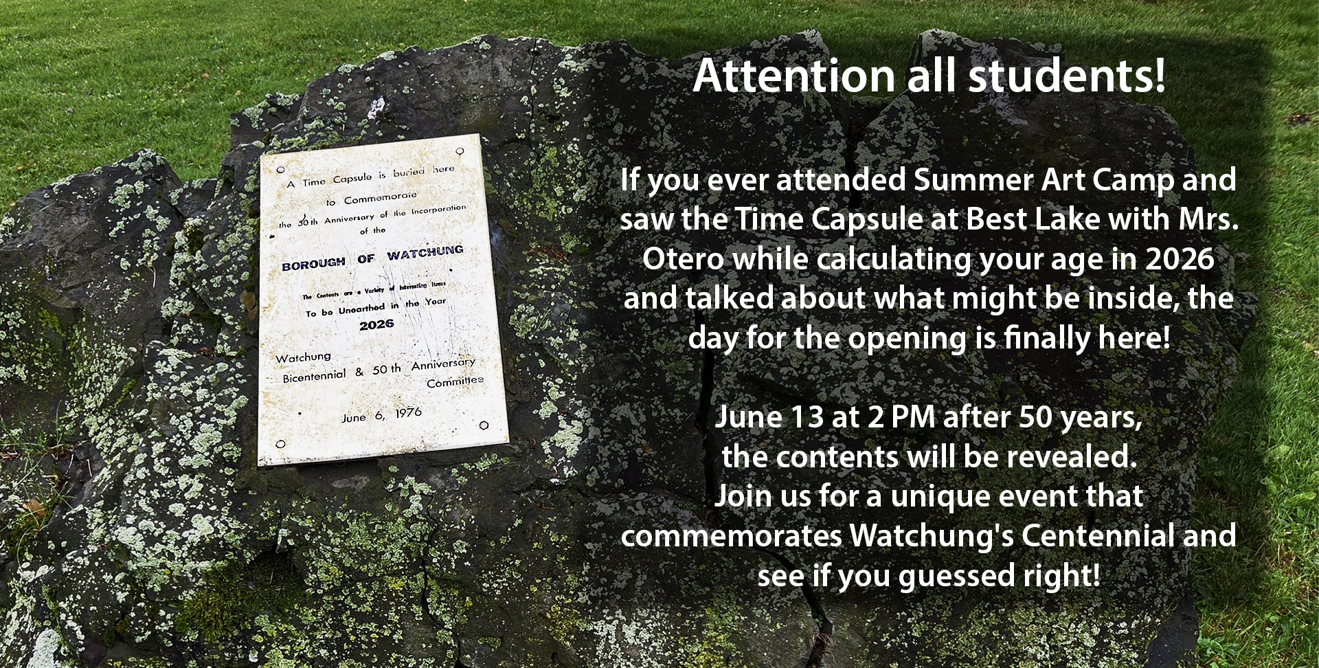 Time Capsule opening