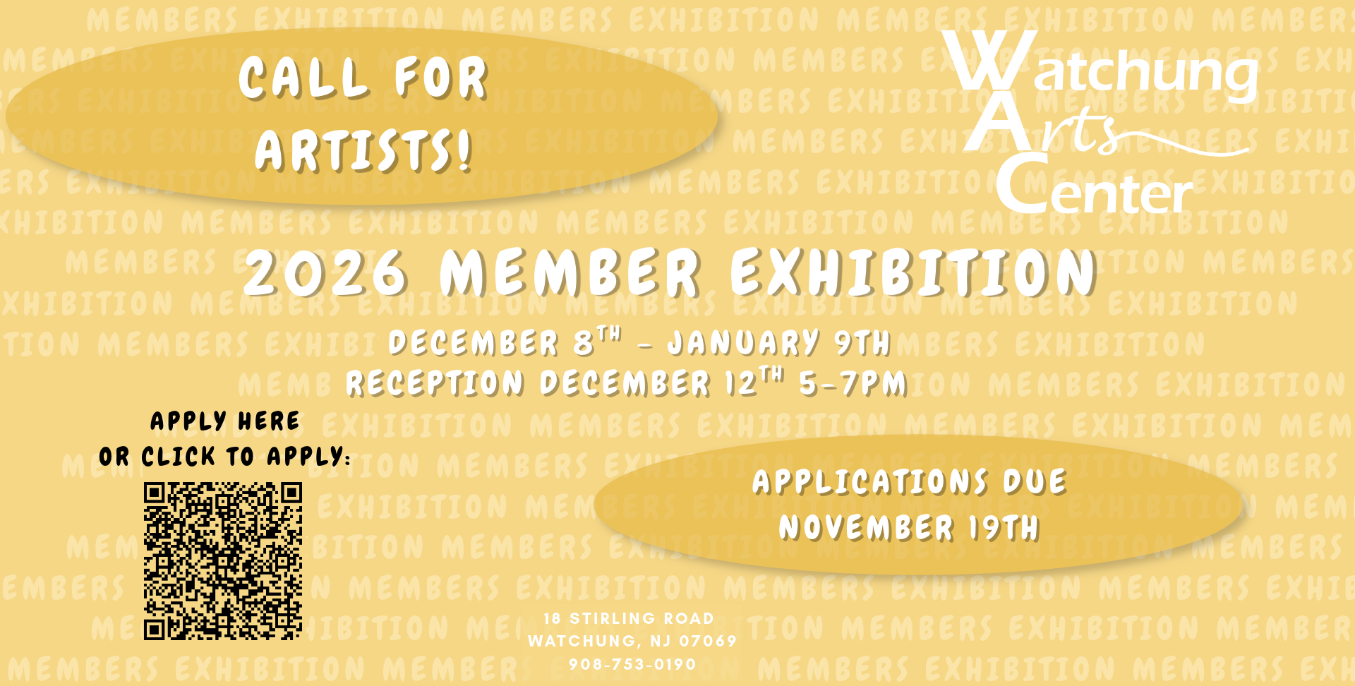 Website Banner Template 2026 WAC Members Exhibition